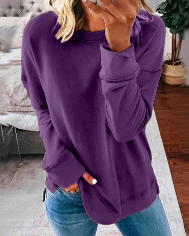 Consuelo Rundhals-Sweatshirt