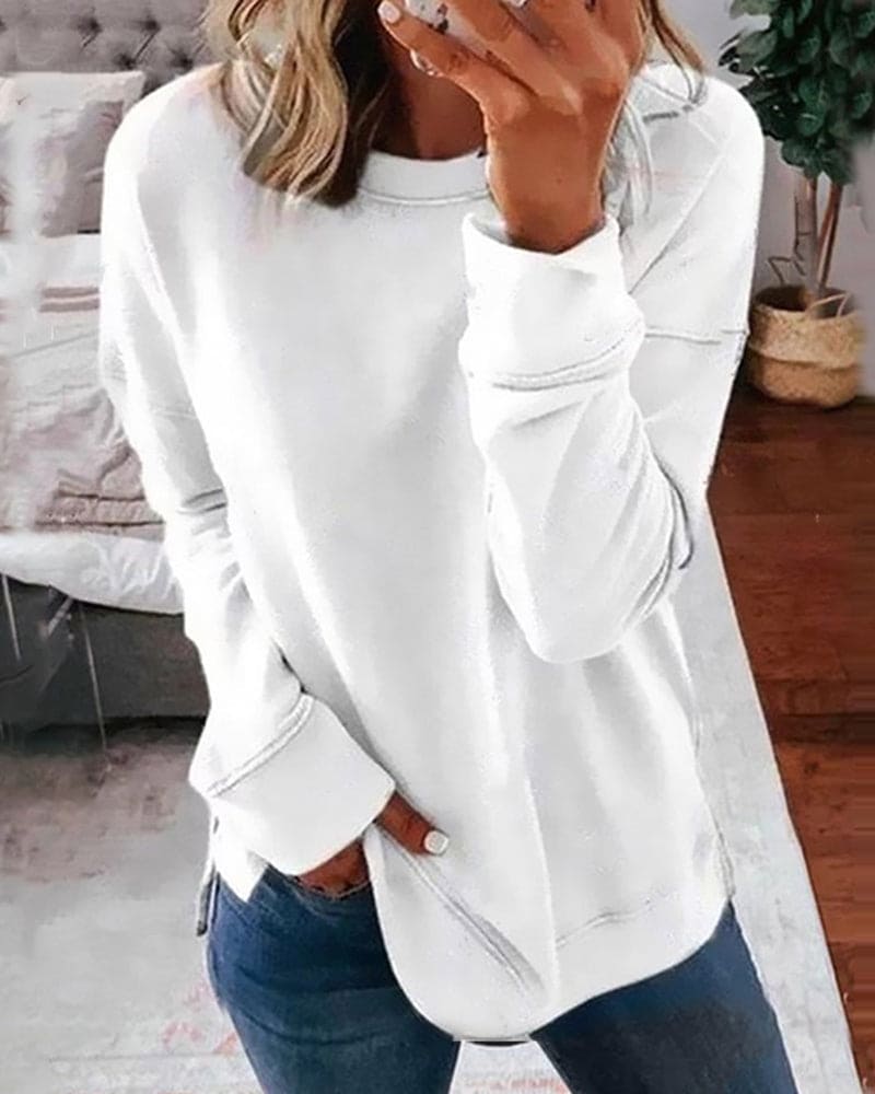 Consuelo Rundhals-Sweatshirt
