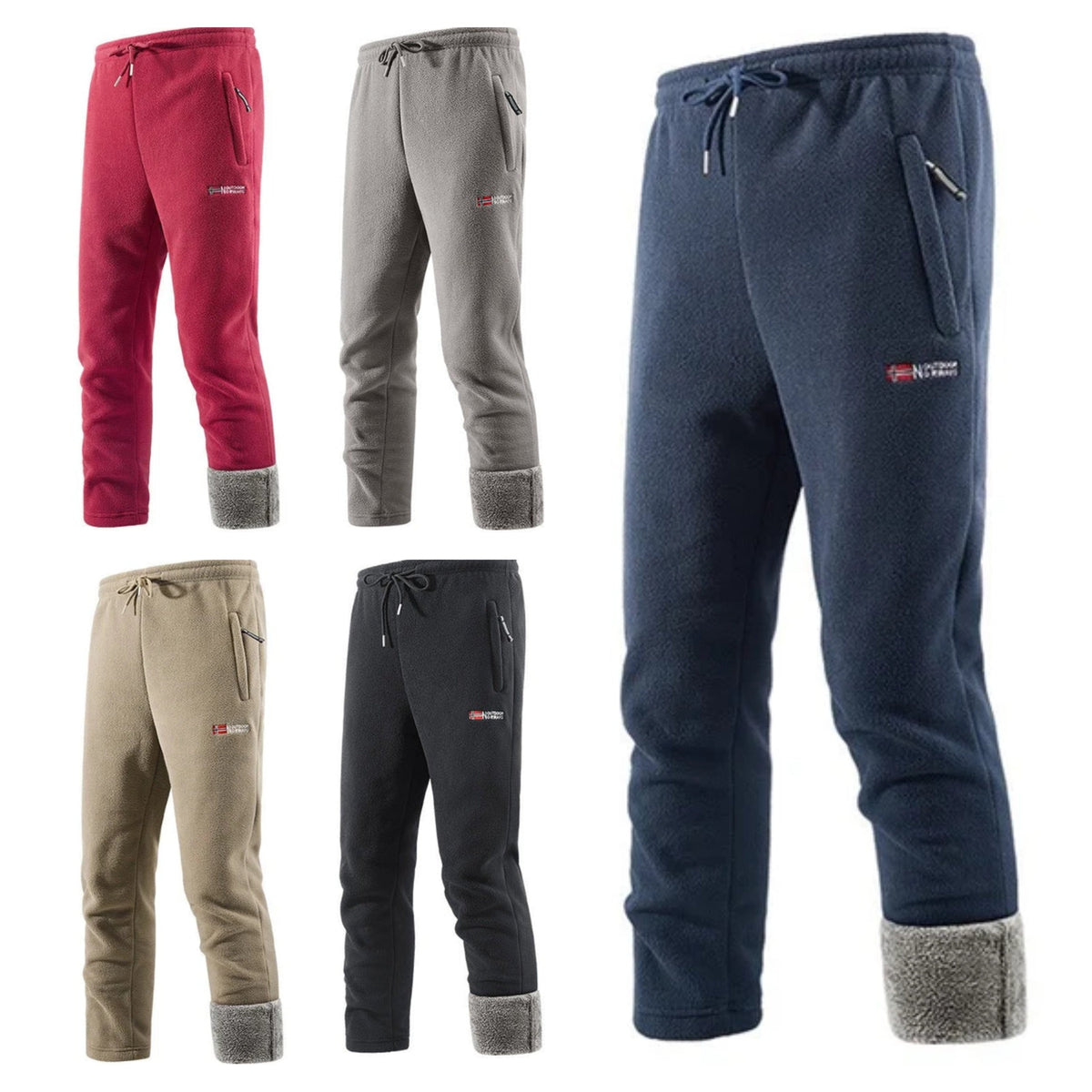 Unisex Warme und Langlebige Sherpa-gefütterte Fleecehose
