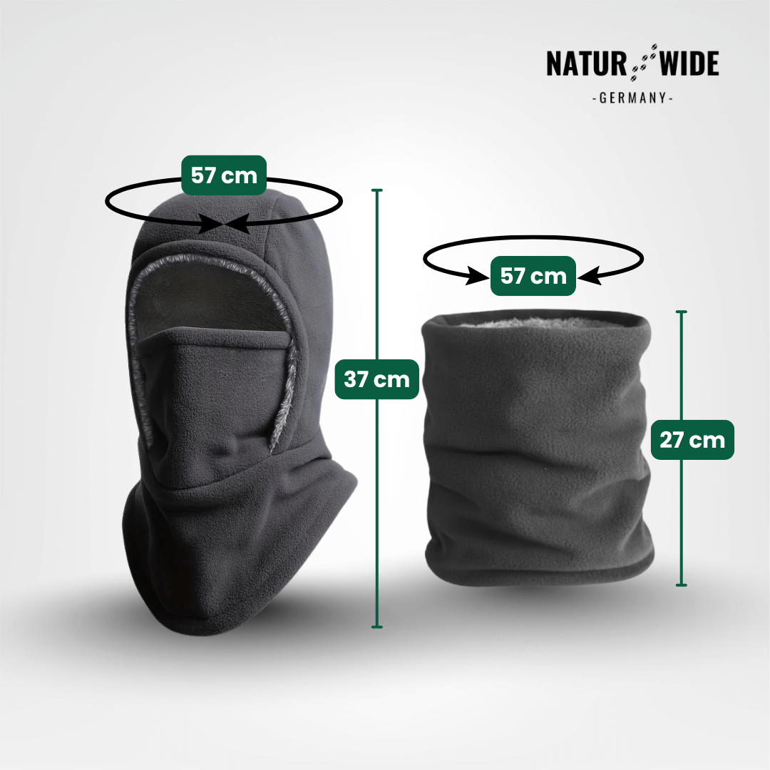 3-in-1 Winter Balaclava – Mütze, Schal & Maske