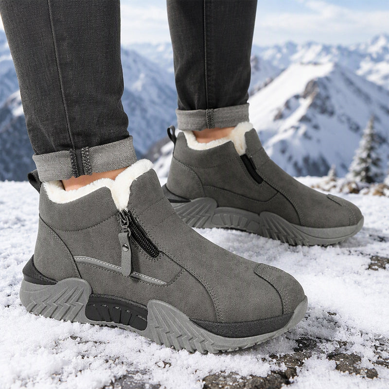 Herren Warme Gefütterte Winter-Stiefeletten mit Fleece