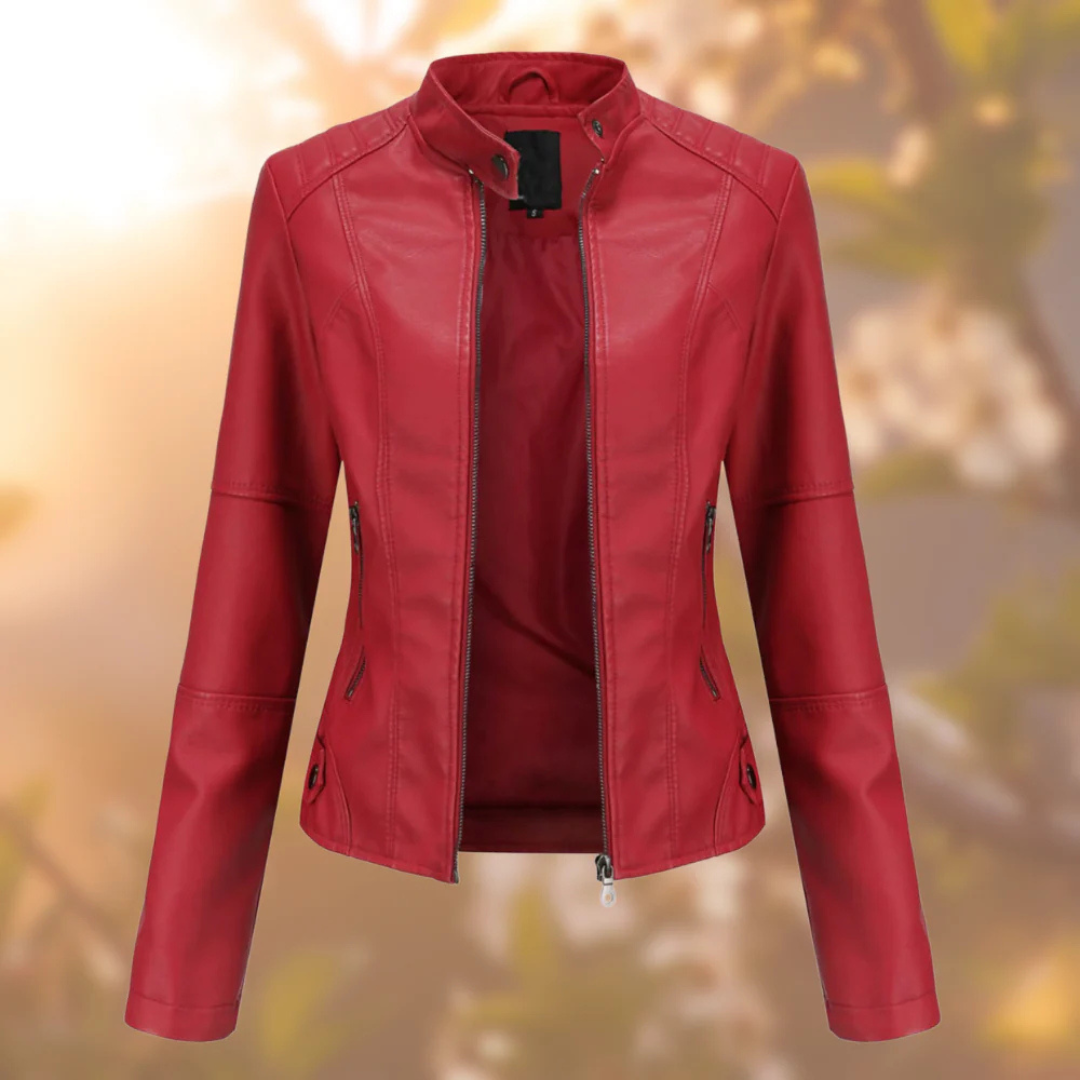 Lederjacke Damen mit figurbetontem Schnitt & zeitlosem Design – Eleganza Jacket