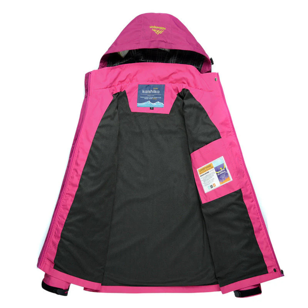 Outdoorjacke Damen wasserdicht & winddicht mit Kapuze – StormPeak Shell