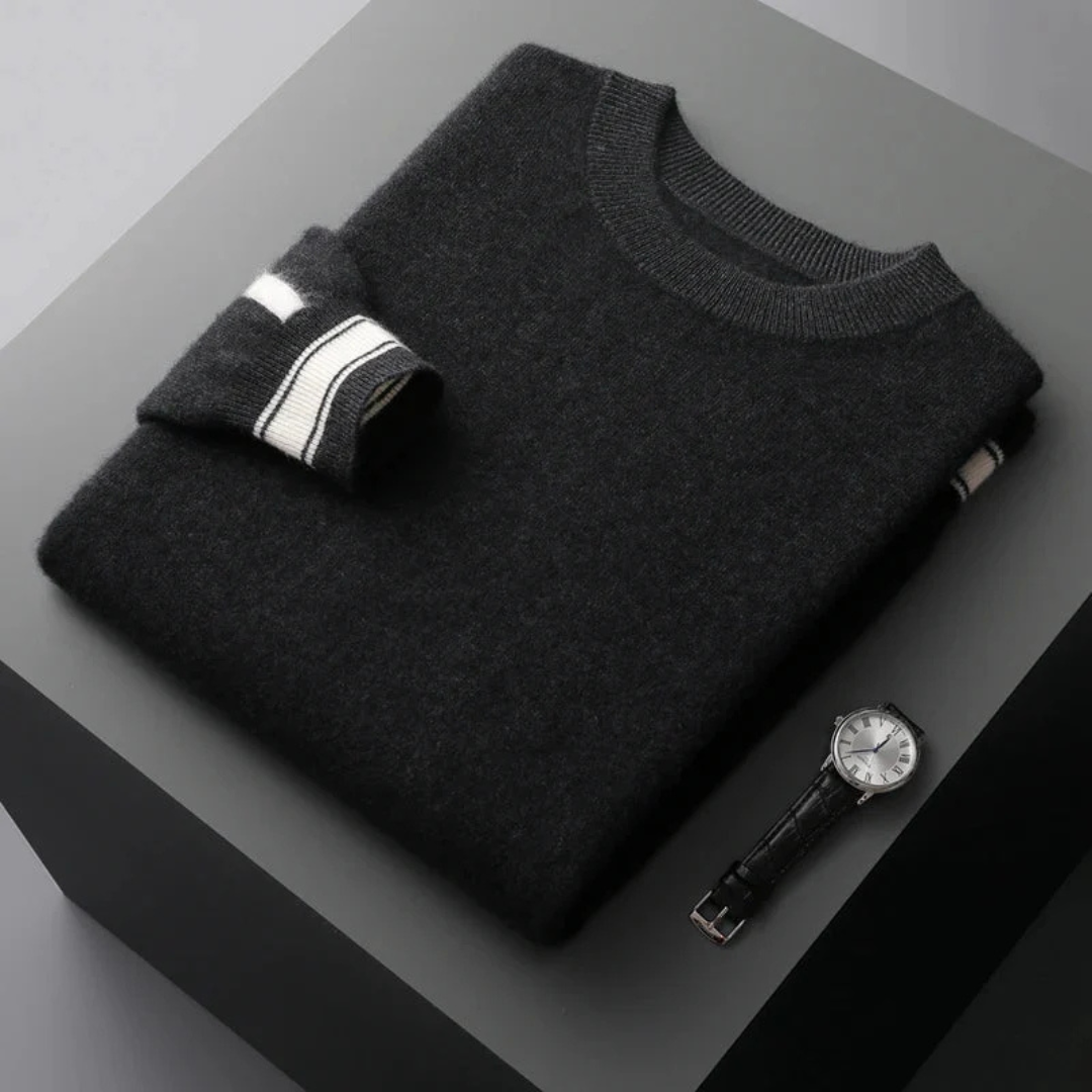 Trainingsanzug Herren 2-teilig mit Pullover & Joggerhose – KnitLuxe Set