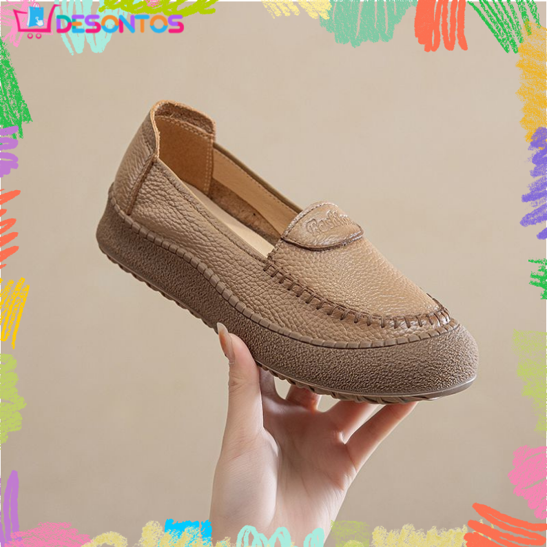 Schuhe mit weicher Sohle aus 100% echtem Rindsleder