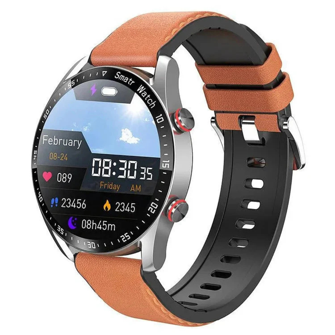 Smartwatch mit Blutzucker- & Vitalwert-Tracking, NFC & IP67 – GlucoTrack Pro