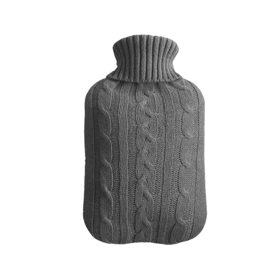 Wärmflasche 2L mit Plüschbezug – WärmeFell
