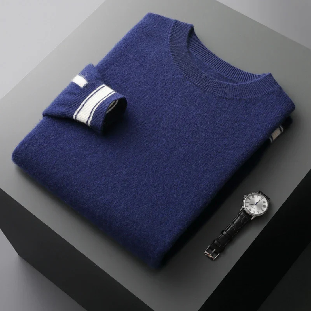 Trainingsanzug Herren 2-teilig mit Pullover & Joggerhose – KnitLuxe Set
