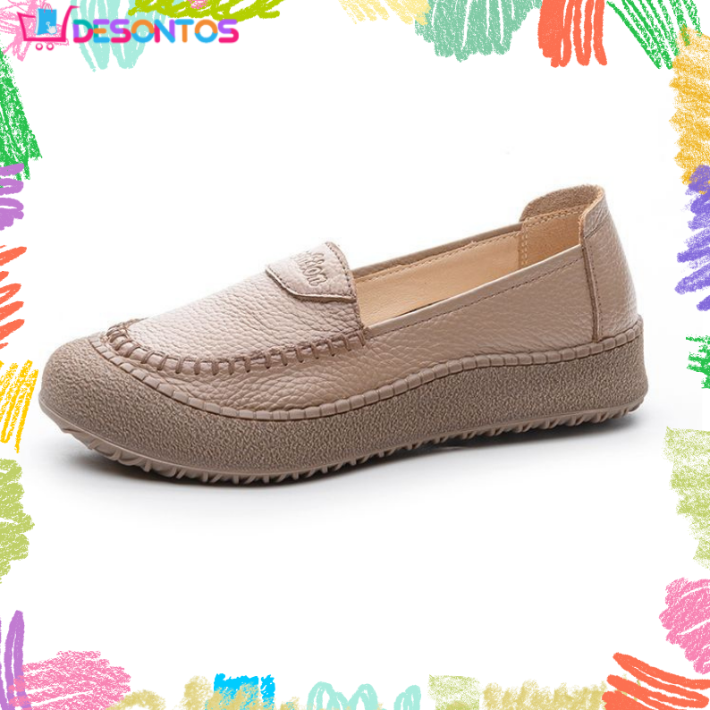 Schuhe mit weicher Sohle aus 100% echtem Rindsleder