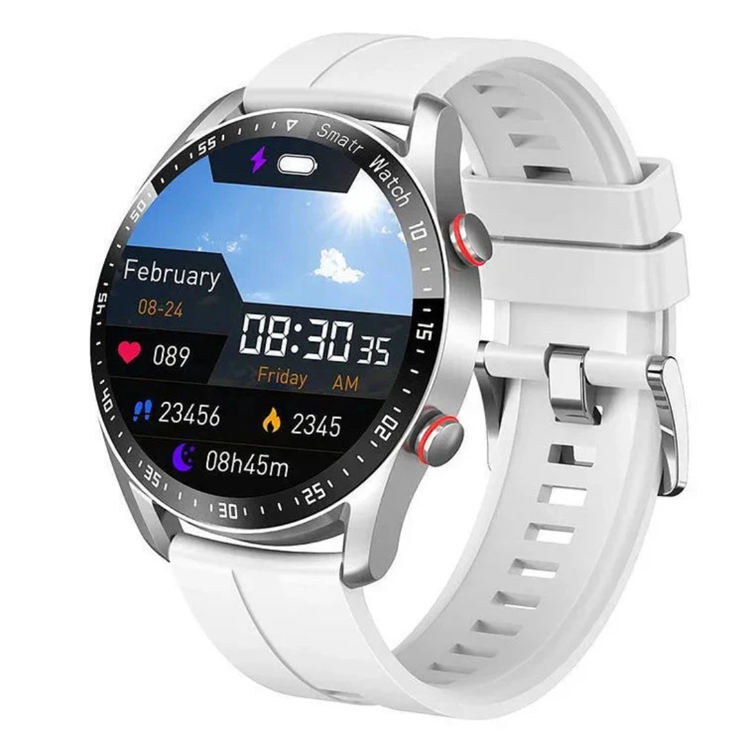 Smartwatch mit Blutzucker- & Vitalwert-Tracking, NFC & IP67 – GlucoTrack Pro