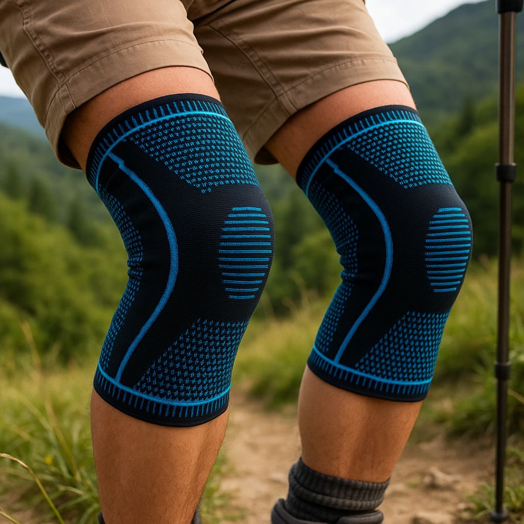 Kniebandage mit Silikon-Kompression – FlexiStabil