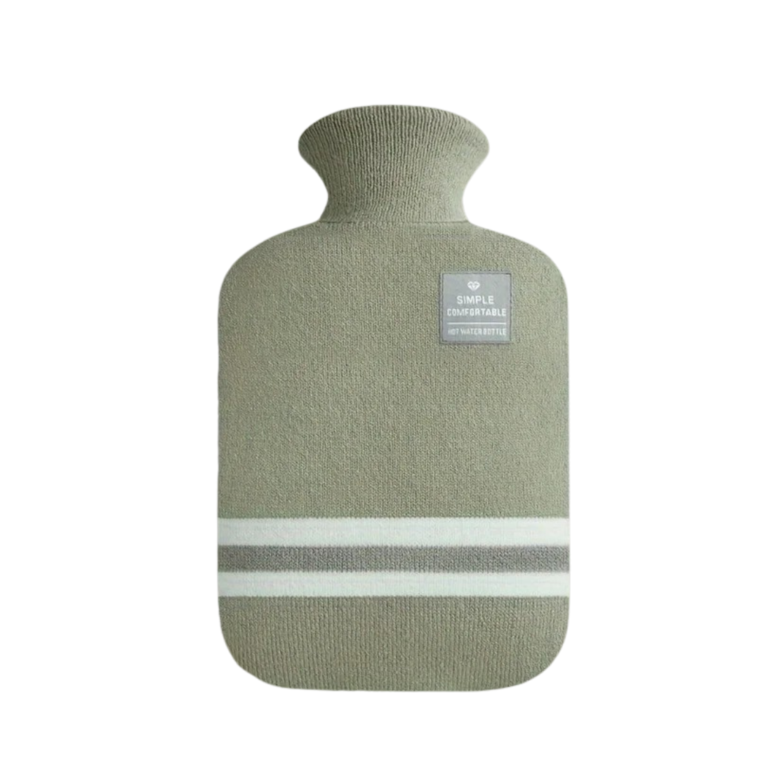 Wärmflasche 2000 ml mit Strickbezug – ThermoComfort