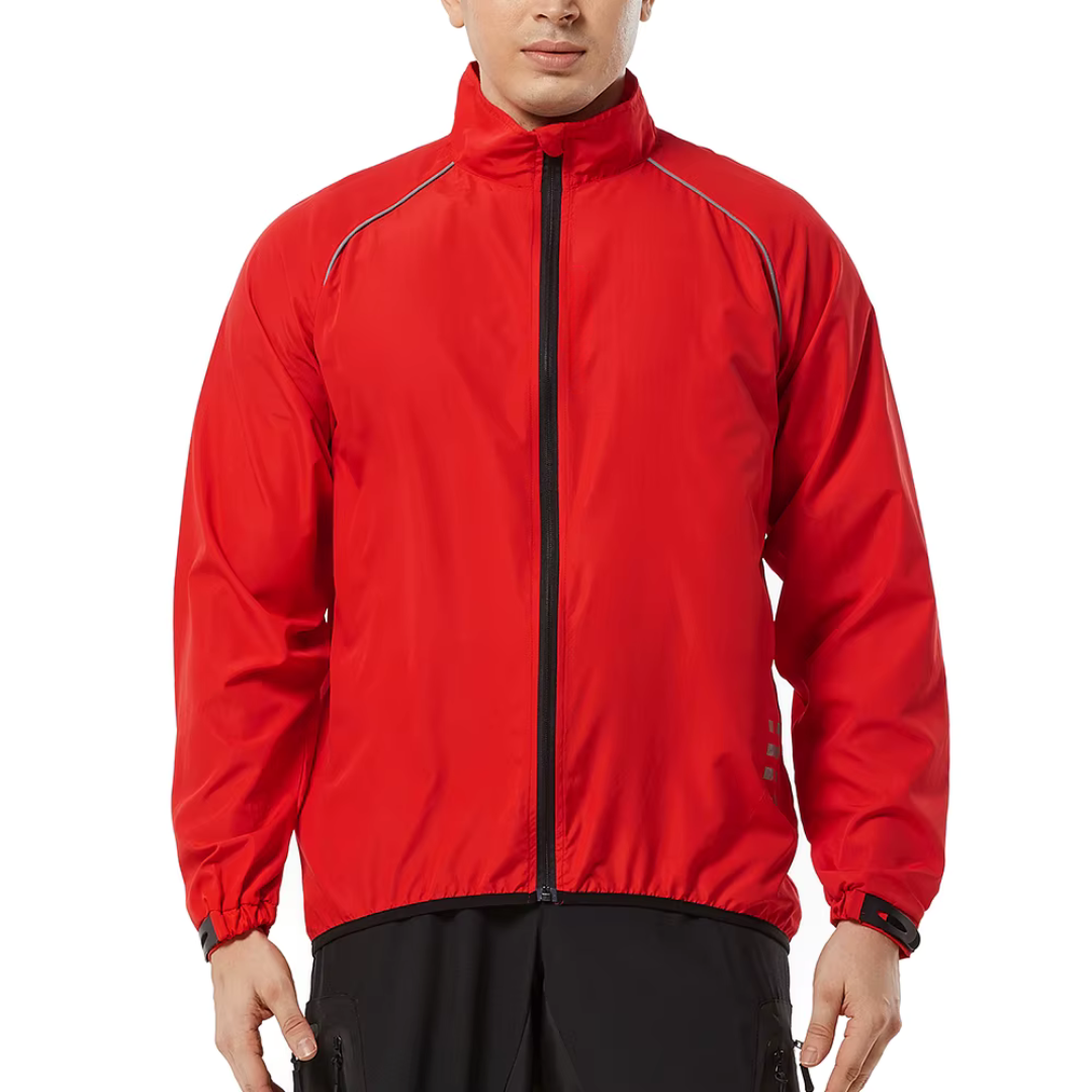 Herren Fahrrad Windjacke reflektierend ultraleicht – AeroRide Shield