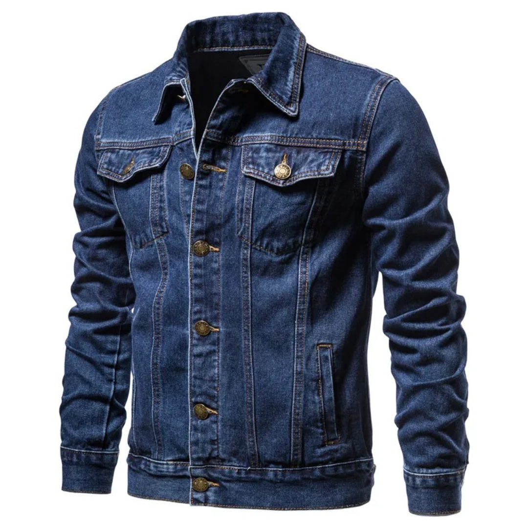 Herren Vintage Jeansjacke – Ironweft Klassische Baumwoll-Outdoorjacke