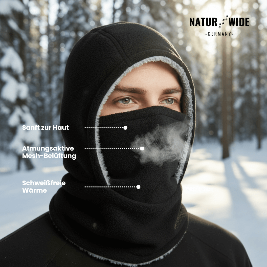 3-in-1 Winter Balaclava – Mütze, Schal & Maske