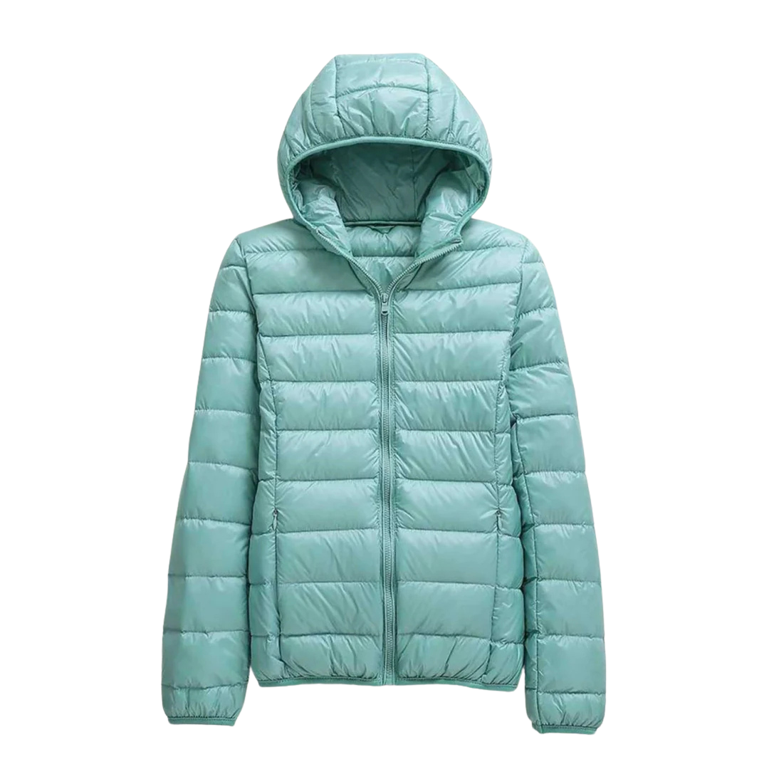 Wasserdichte Steppjacke mit Kapuze – Winddichter Wintermantel