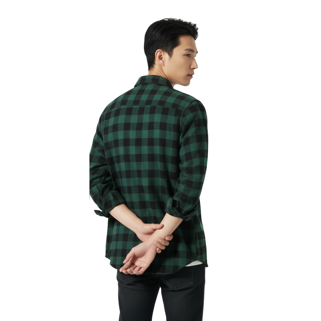 Herren Flanellhemd mit Karomuster | Leichtes Overshirt