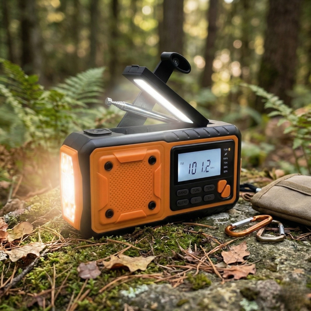 Nordspur | Solavox Tragbares Notfall-Kurbel-Radio