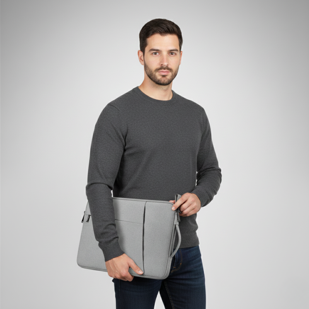 Nordspur | Laptop-Hülle aus Canvas mit Reißverschluss