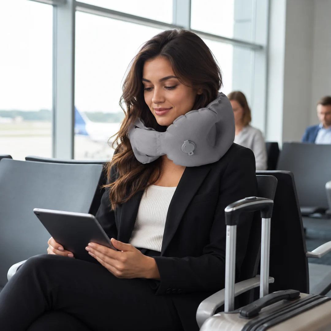 Nordspur | Nestrolux Aufblasbares ergonomisches Nackenkissen
