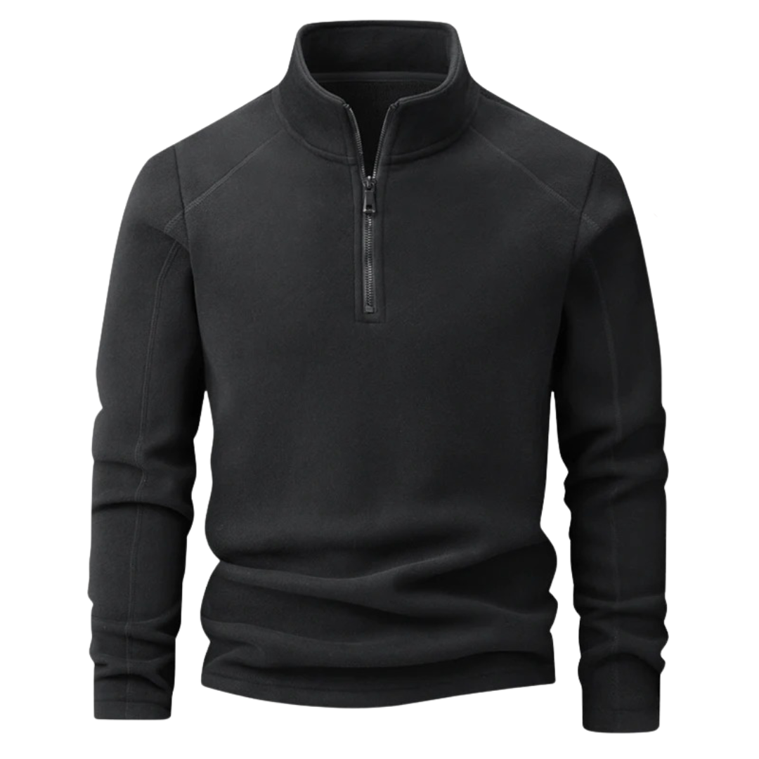 Nordspur | Herren Langarmshirt mit halbem Reißverschluss