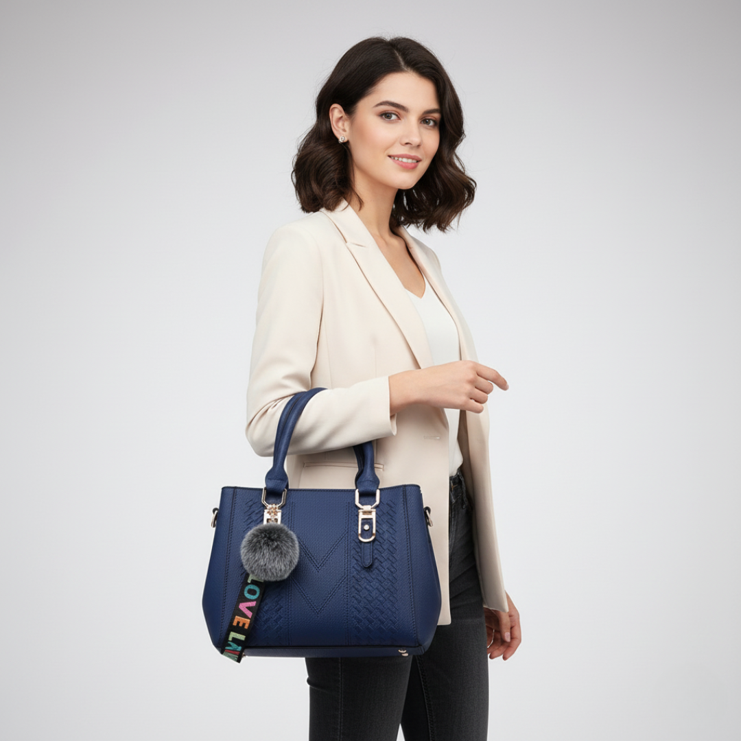 Nordspur | Satchel-Tasche aus PU-Leder in Soft-Grain-Optik