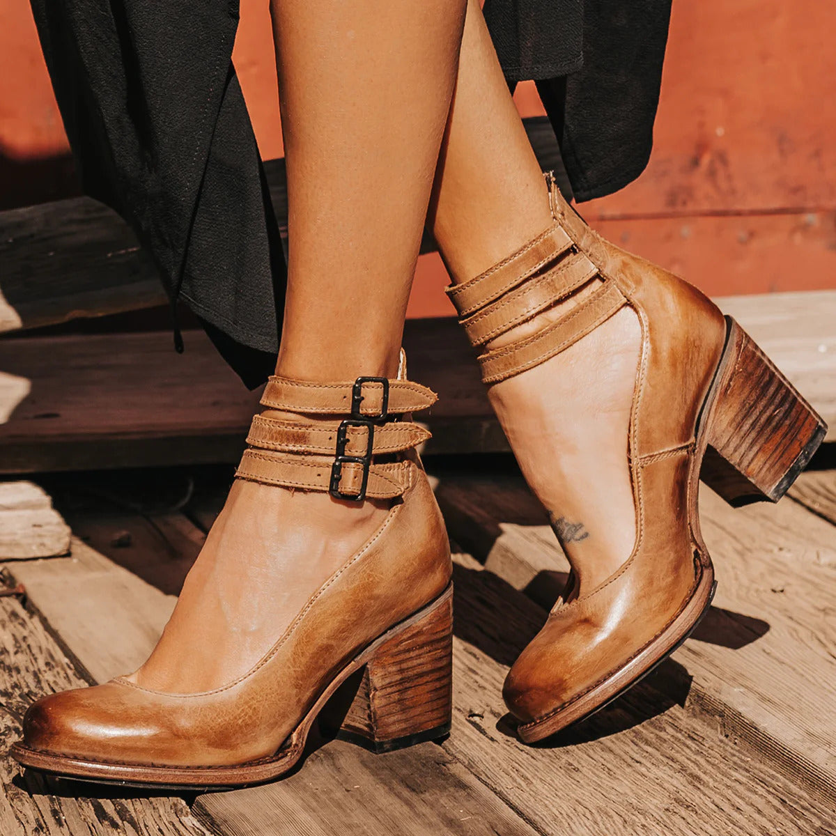 Margaret | Bequeme Klassische Riemchen-Heels