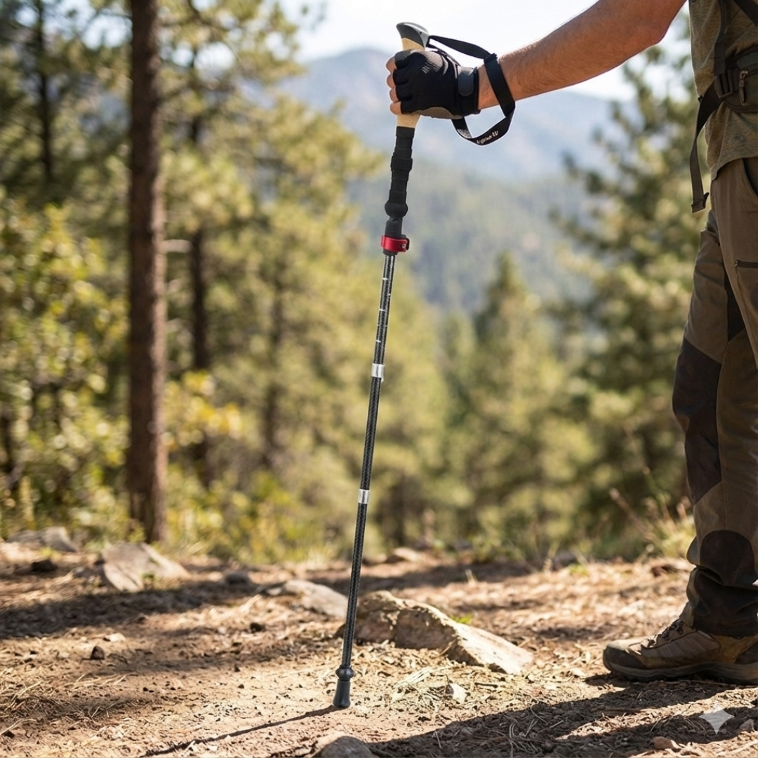Nordspur | Trekara Fünfteiliger Faltbarer Trekkingstab