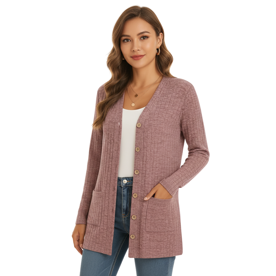 Nordspur | Strickschicht in Blush-Rosa