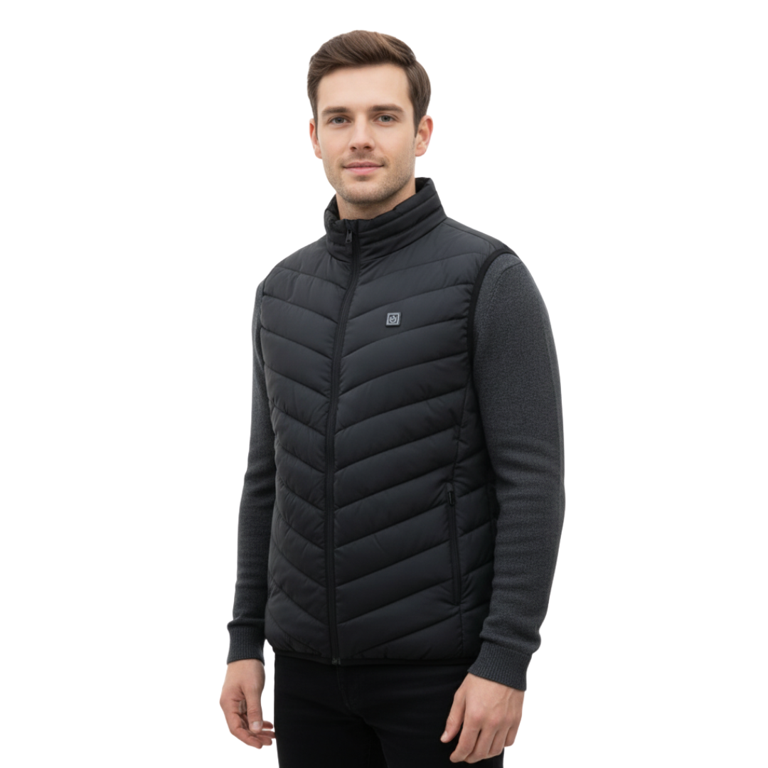 Beheizte Weste mit 11 Heizzonen & USB-C-Anschluss – Elektrische Heizweste für Herren & Damen