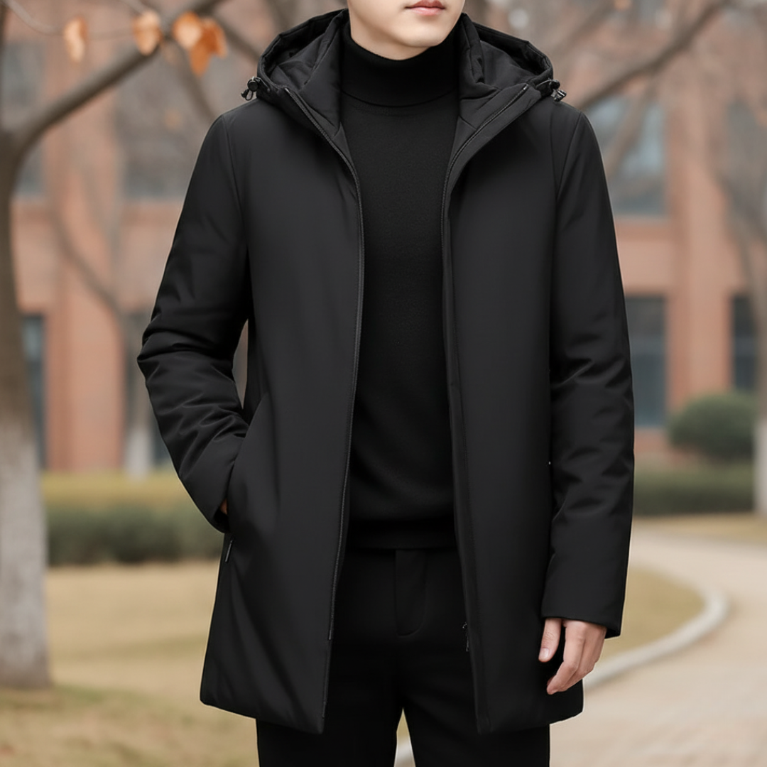 Jacke Herren Winter mit Kapuze & Windschutz – NordShield Parka