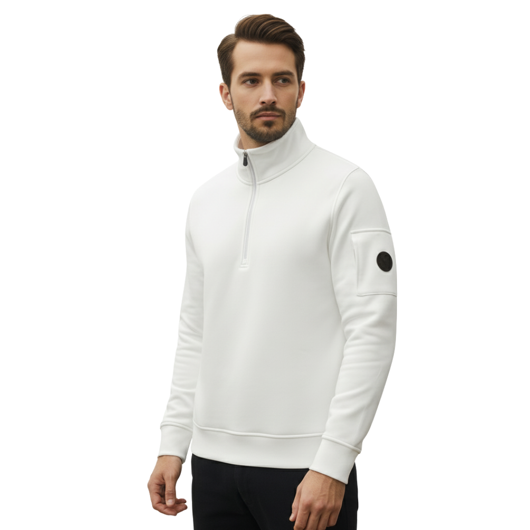Nordspur | UrbanCore Strickpullover mit Halb-Reißverschluss