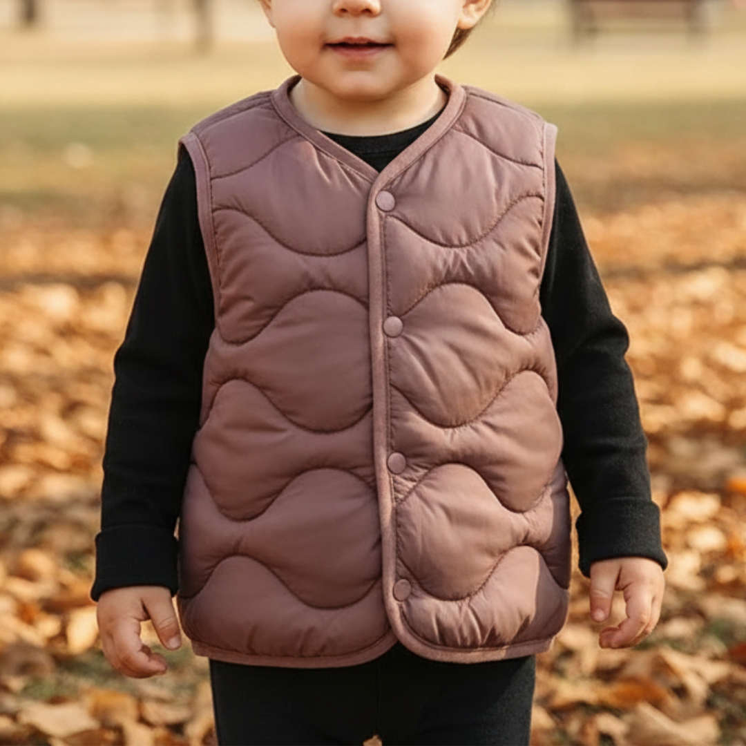 Weste Kinder mit Baumwollpolster & Wärmeschutz – CozyWave Vest
