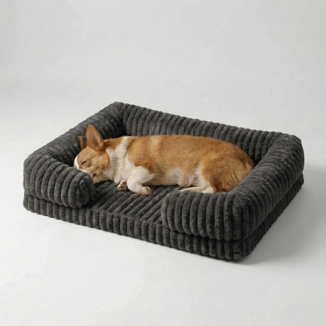 Nordspur | Slumbrex Hundebett im Sofa-Stil mit PP-Baumwoll-Füllung