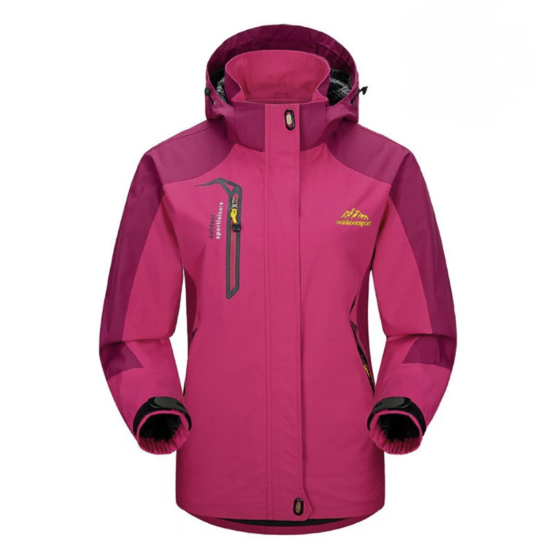 Outdoorjacke Damen wasserdicht & winddicht mit Kapuze – StormPeak Shell