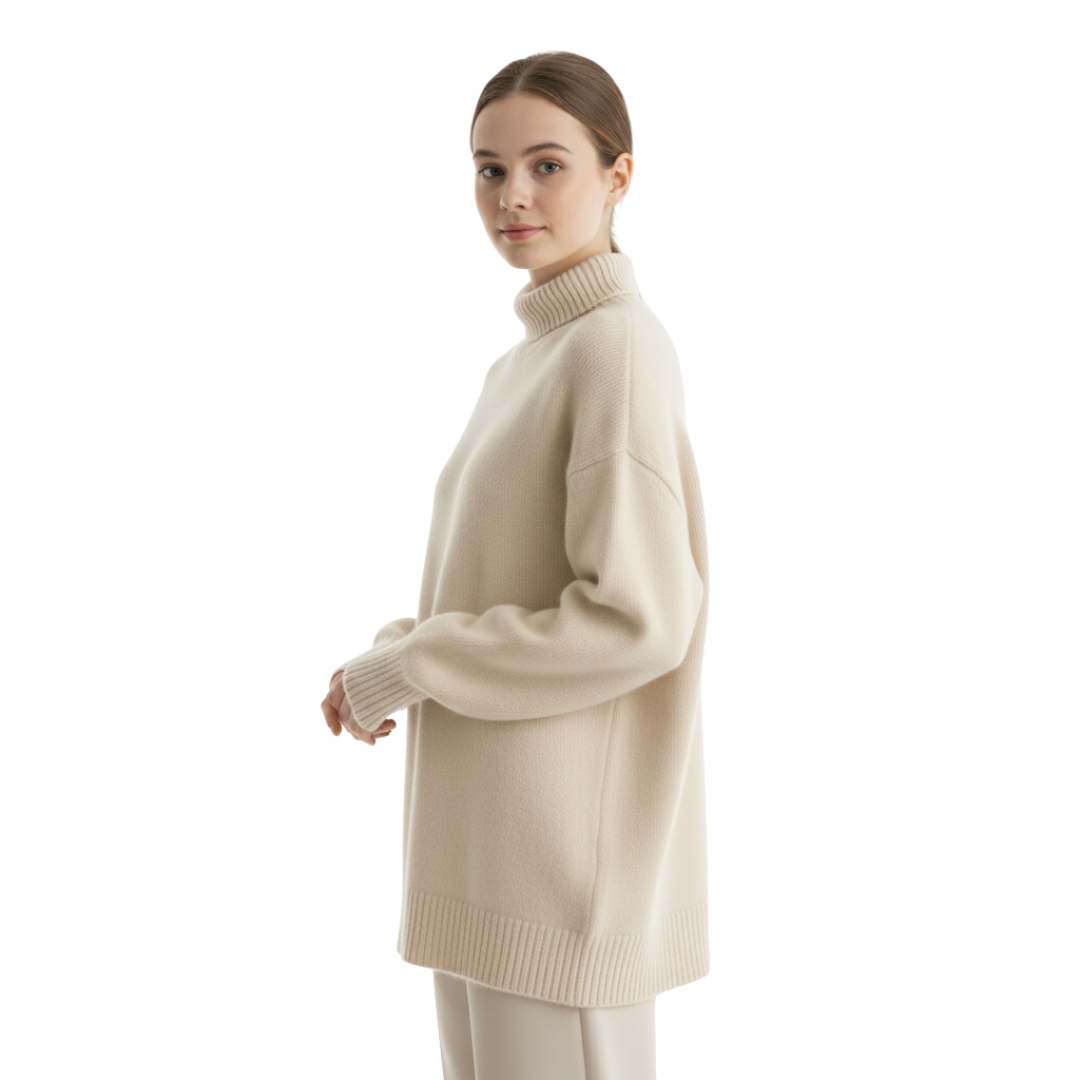 Nordspur | LuxeWool Pullover mit hohem Kragen
