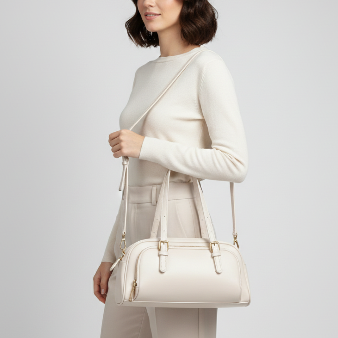 Nordspur | Weiche Schultertasche aus Echtleder