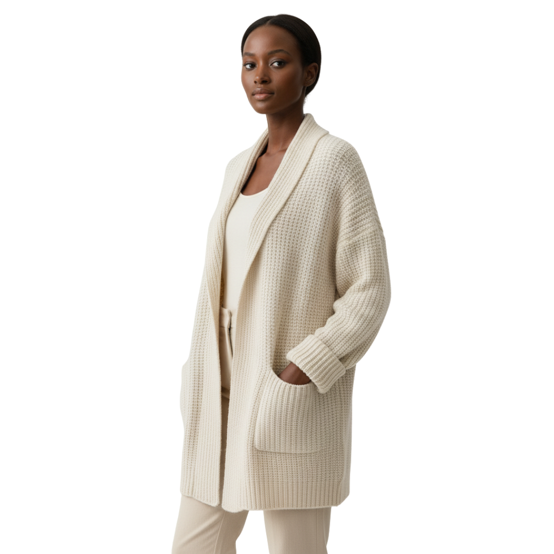 Nordspur | IvoryLoom Strick-Longcardigan