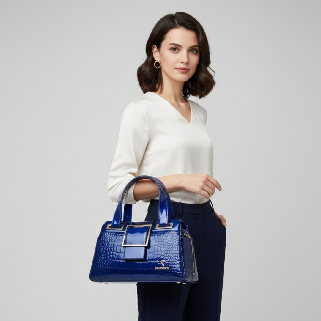 Nordspur | Große Lack-Tote-Tasche