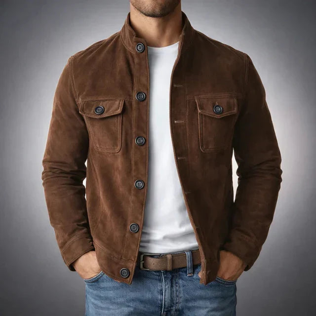 Jacob Classic Pocket Wildlederjacke