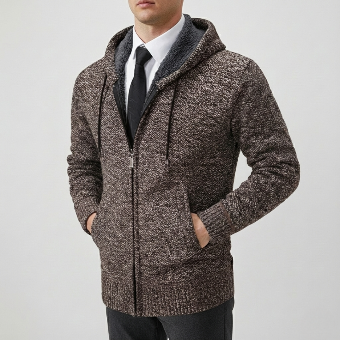 Nordspur | Herren Casual-Cardigan mit Reißverschluss