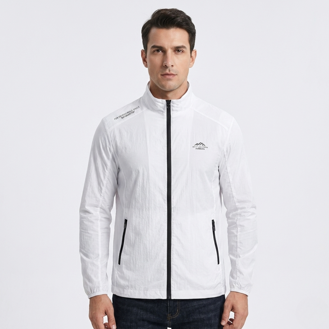 Leichte UV-Schutzjacke für Herren – Winddichte Sommer Outdoor Windjacke