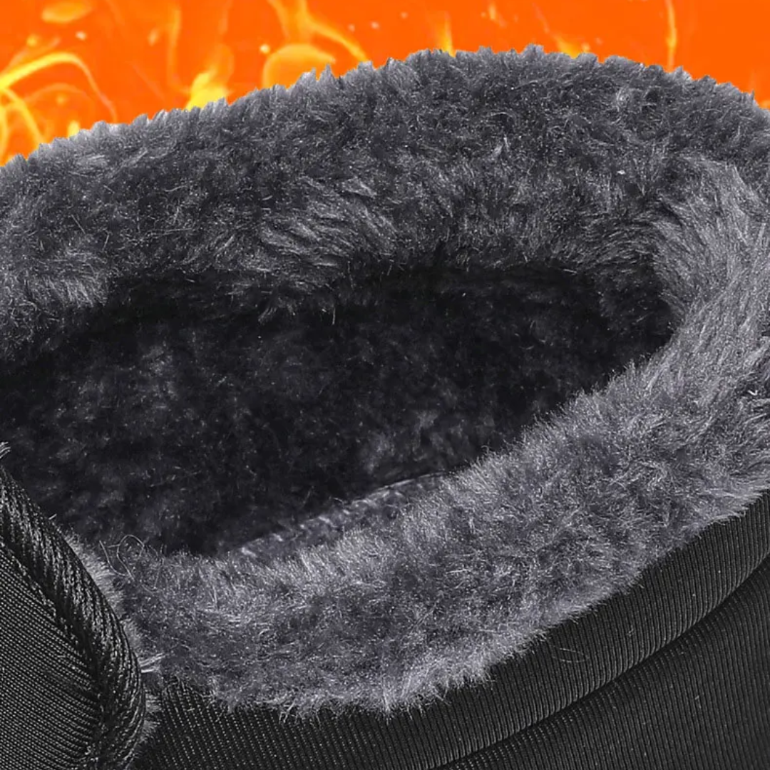 WinterBoots: Männer und Frauen Easy Slip-On Fleece gefütterte Winterstiefel