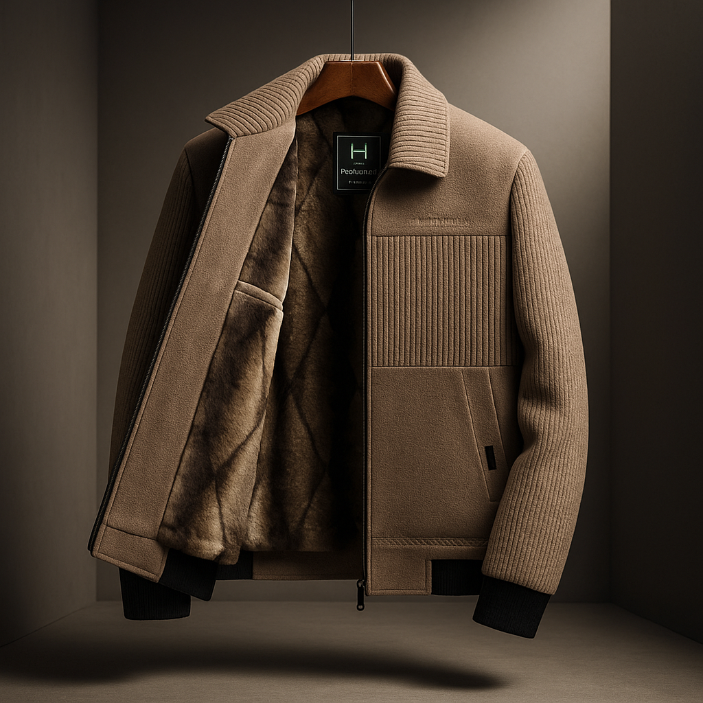 Herren Ultra-Warme Fleece-Reißverschlussjacke