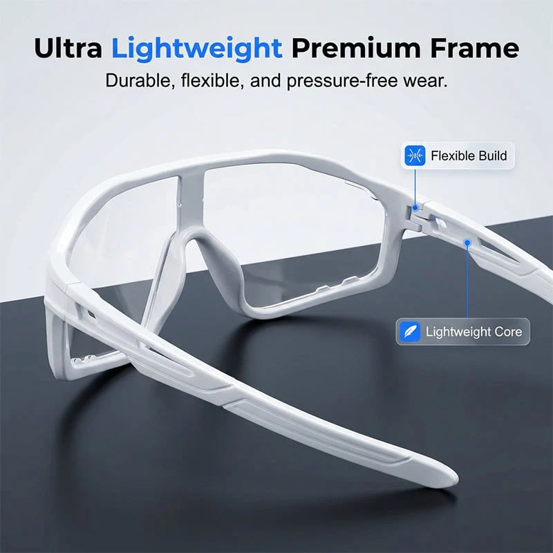 Photochrome Radsportbrille – passt sich sofort Lichtveränderungen an