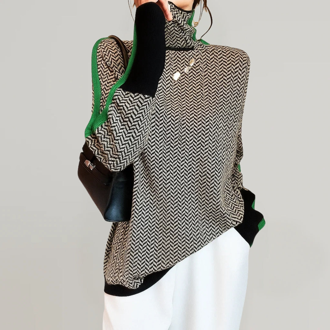 Pullover mit Stehkragen