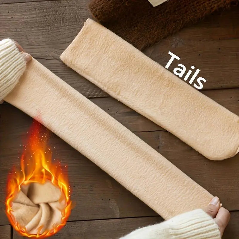 Damen Heavyweight Fuzzy Geschlossene Schnell-Wärmende Unterwäsche Socken