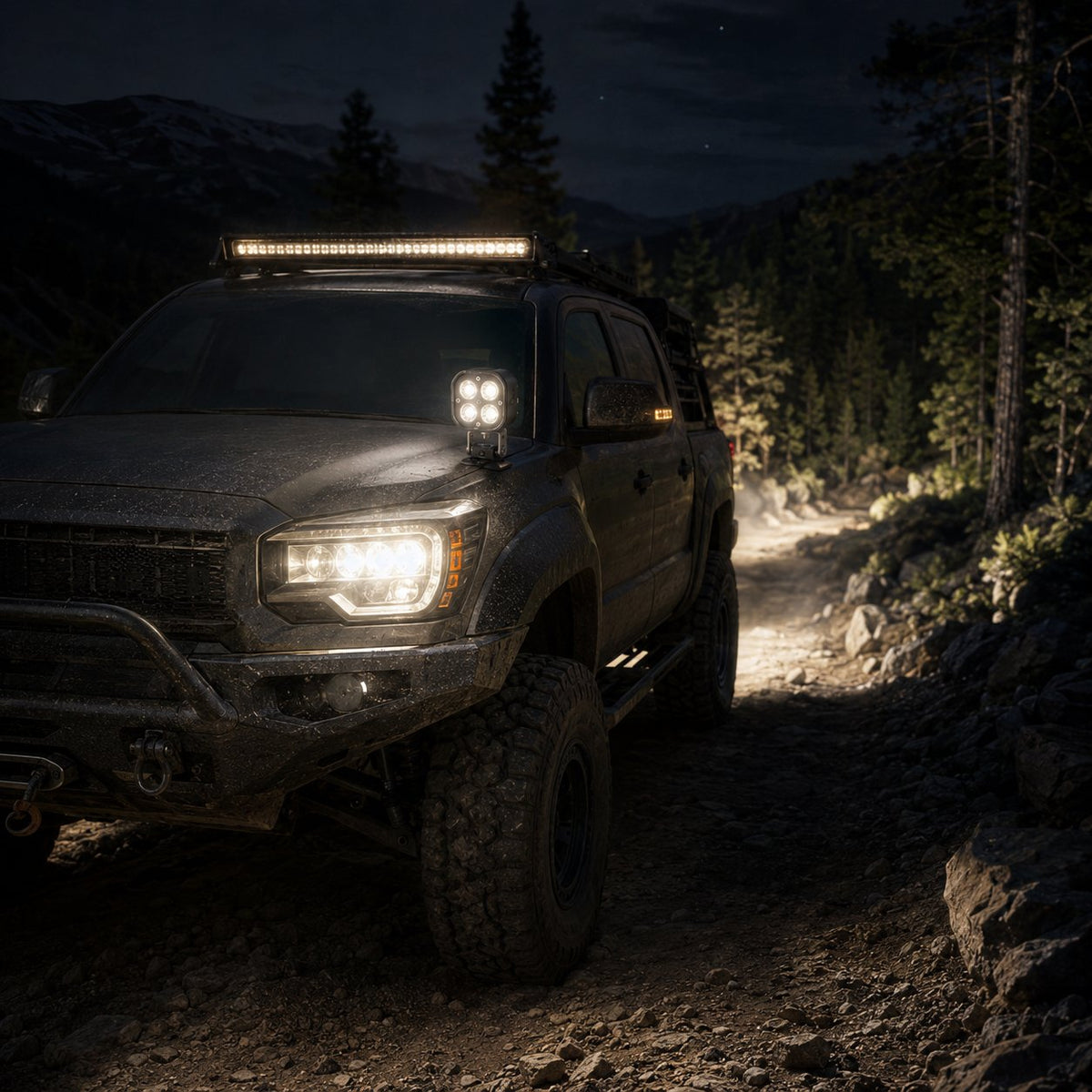 360° Rundum-Magnetisches LED Pod Licht, Tragbares Camping LED Arbeitslicht für Outdoor, Auto, Notfall