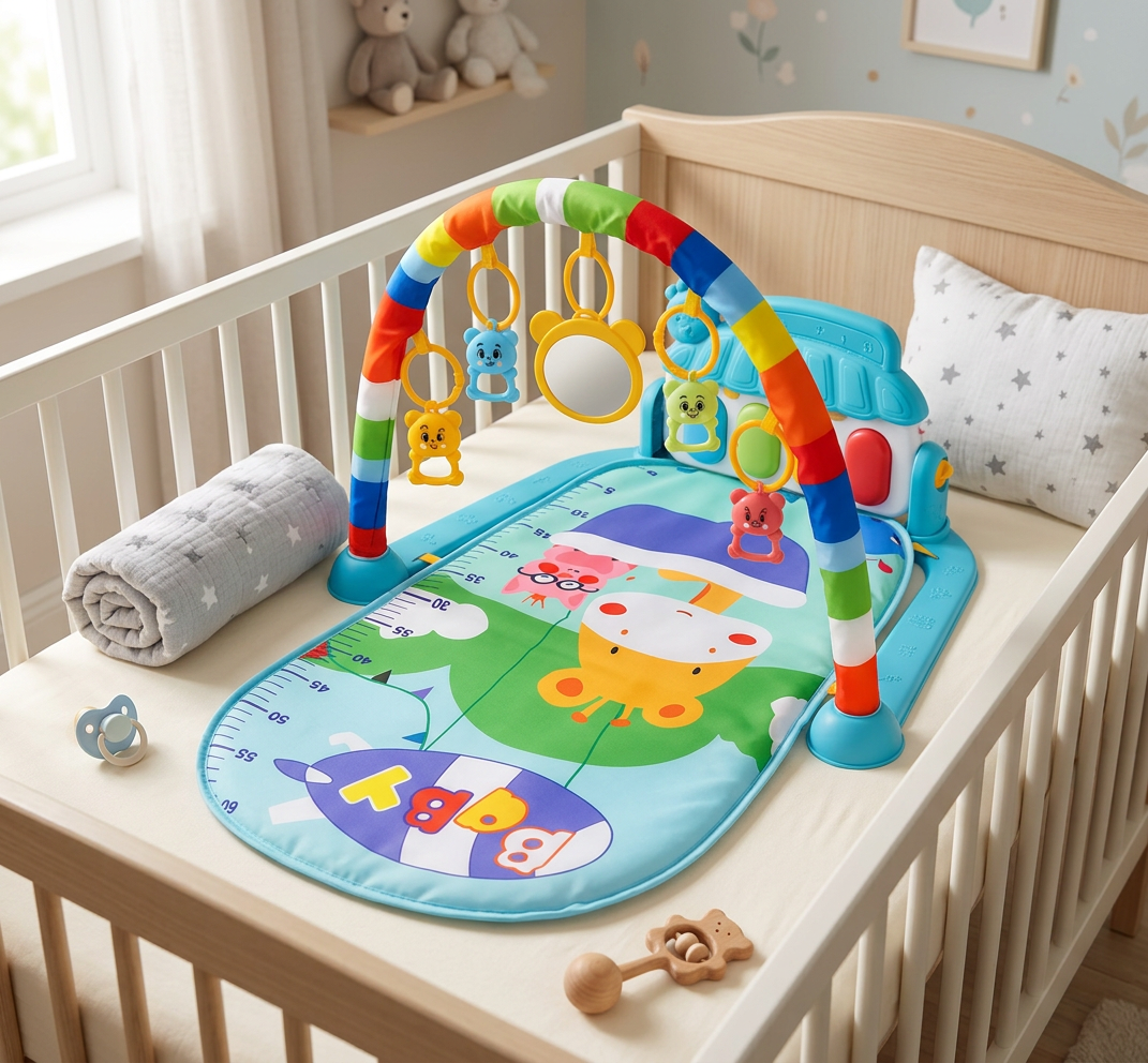 Baby Musik Spielbogen mit Klavier – Interaktive sensorische Aktivitätsmatte (0–24 Monate)