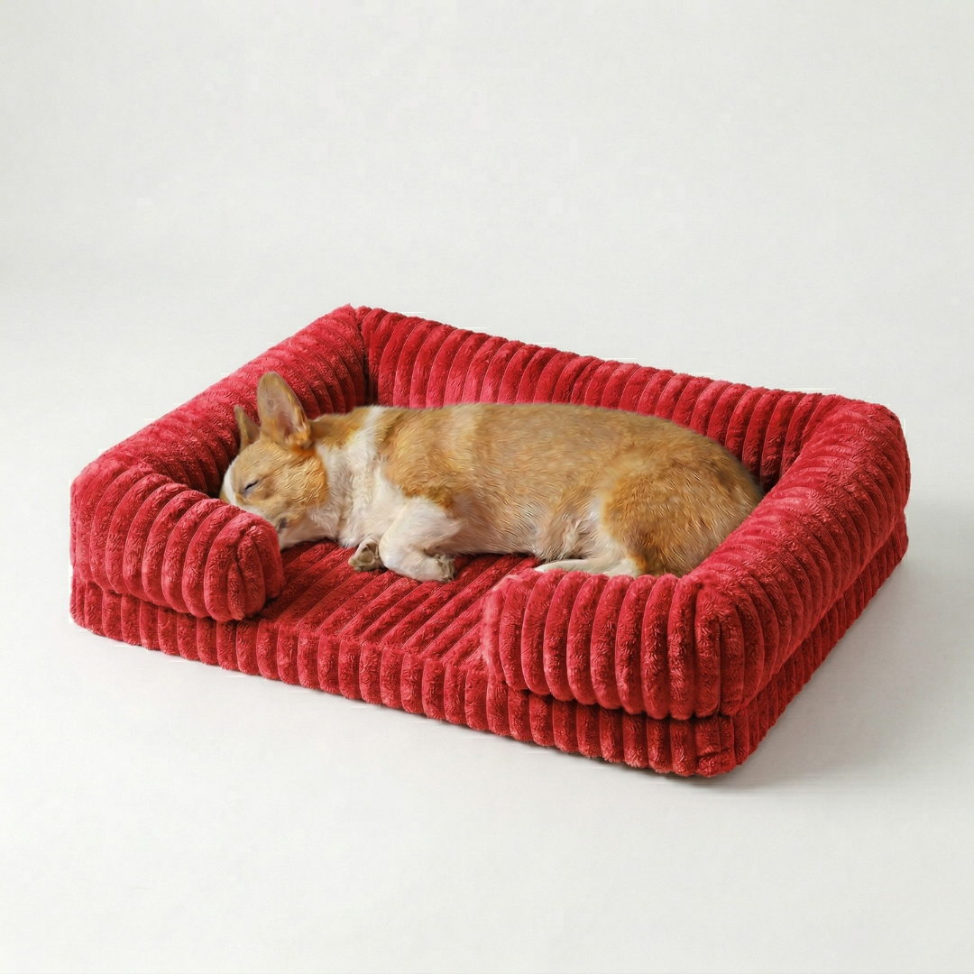 Nordspur | Slumbrex Hundebett im Sofa-Stil mit PP-Baumwoll-Füllung